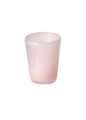 Thyme Hand Blown Water Glass in Opaque Pink