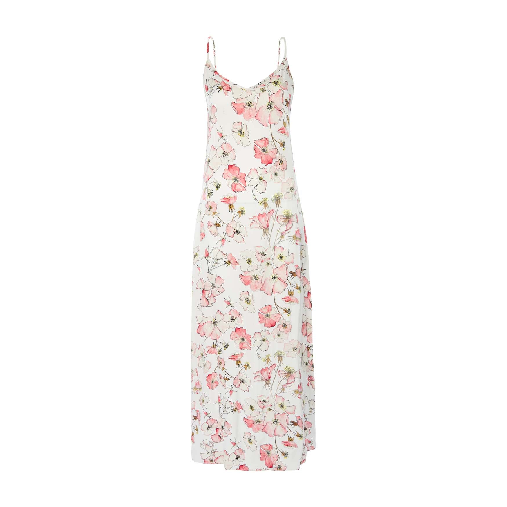 Silk Dress in Pink Rose