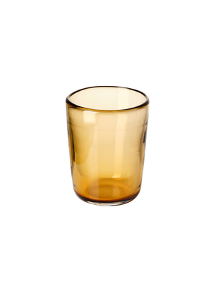 Thyme Hand Blown Water Glass in Amber