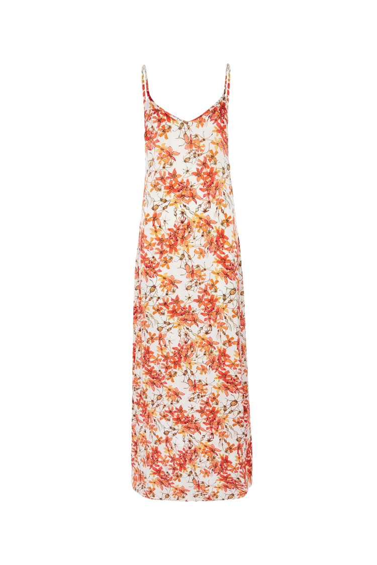 Silk Dress in Wild Rose