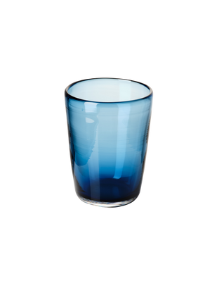 Thyme Hand Blown Water Glass in Blue