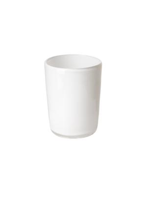 Thyme Hand Blown Water Glass in Opaque White
