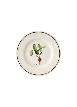 Radish Side Plate with Green