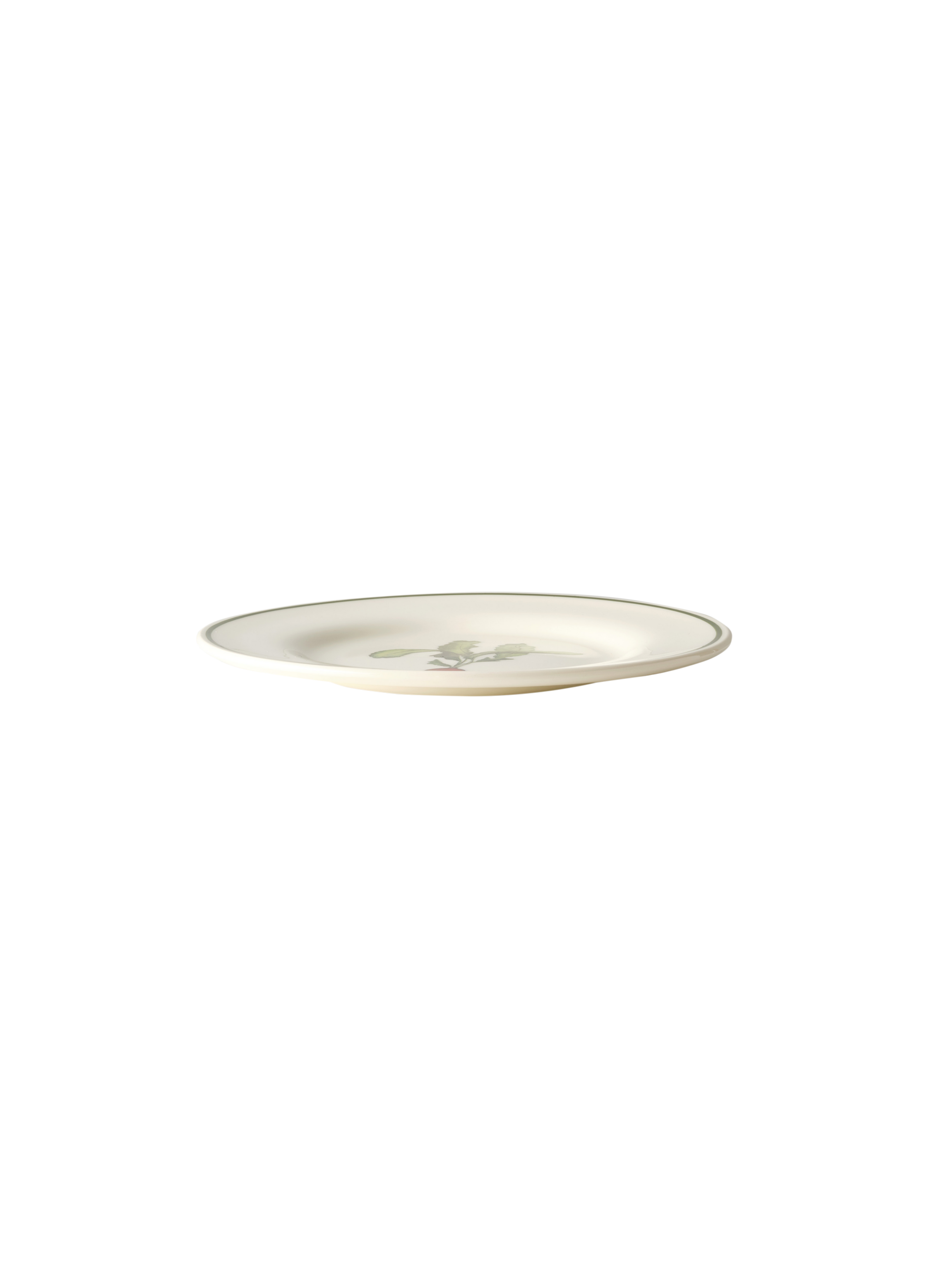 Radish Side Plate with Green