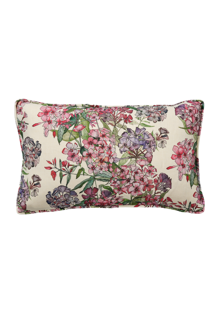 Mixed Phlox Rows Rectangle Cushion