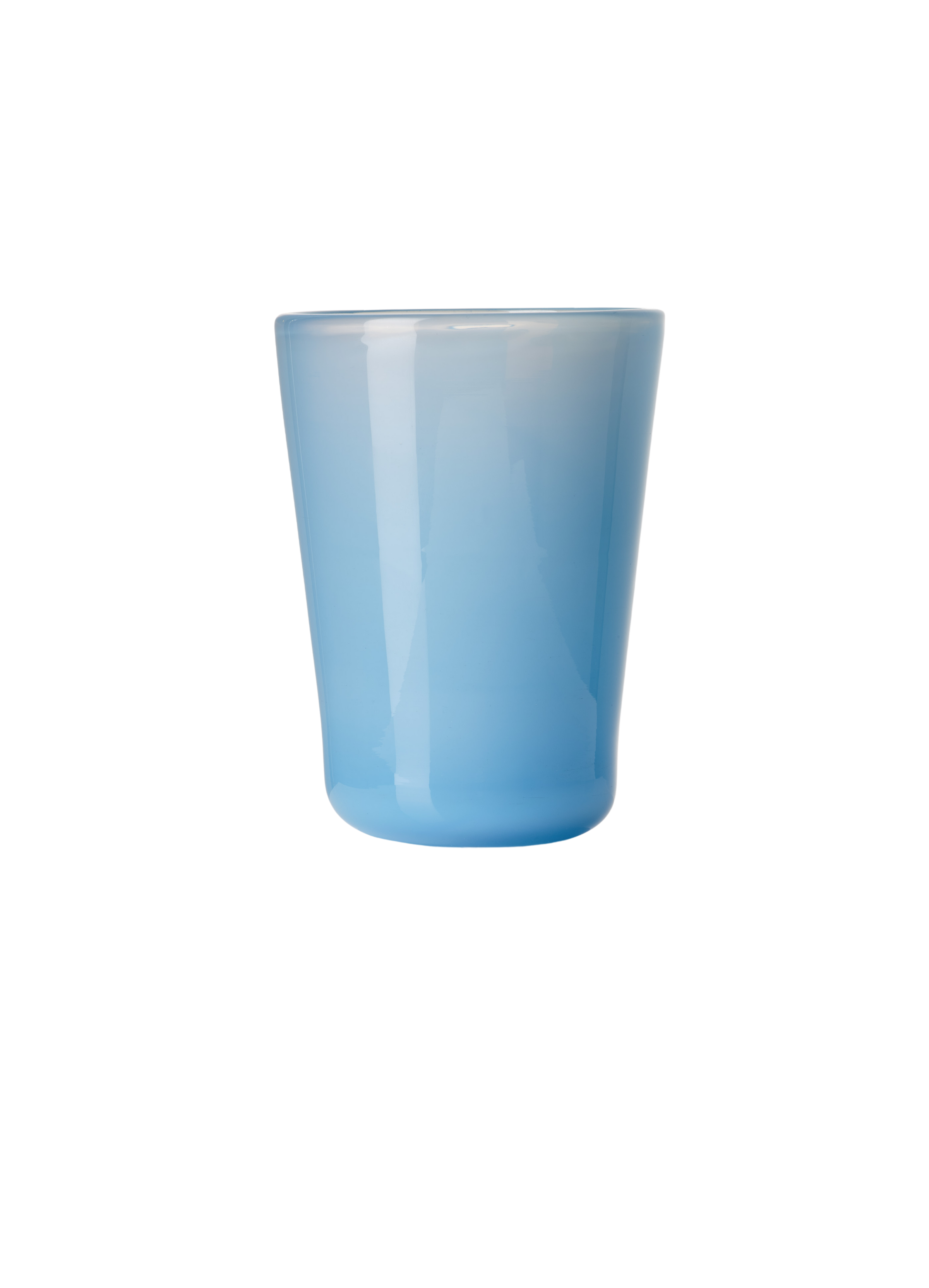 Thyme Hand Blown Water Glass in Opaque Blue