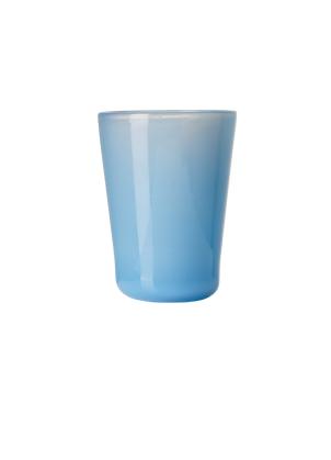 Thyme Hand Blown Water Glass in Opaque Blue