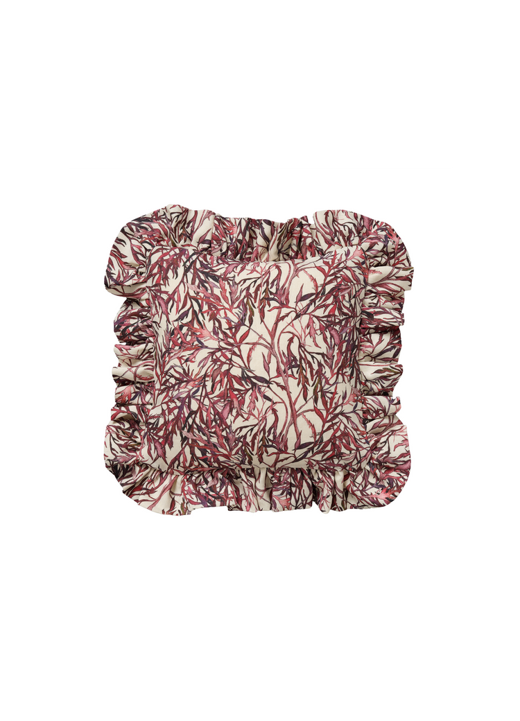 Elderflower Cushion with Frill