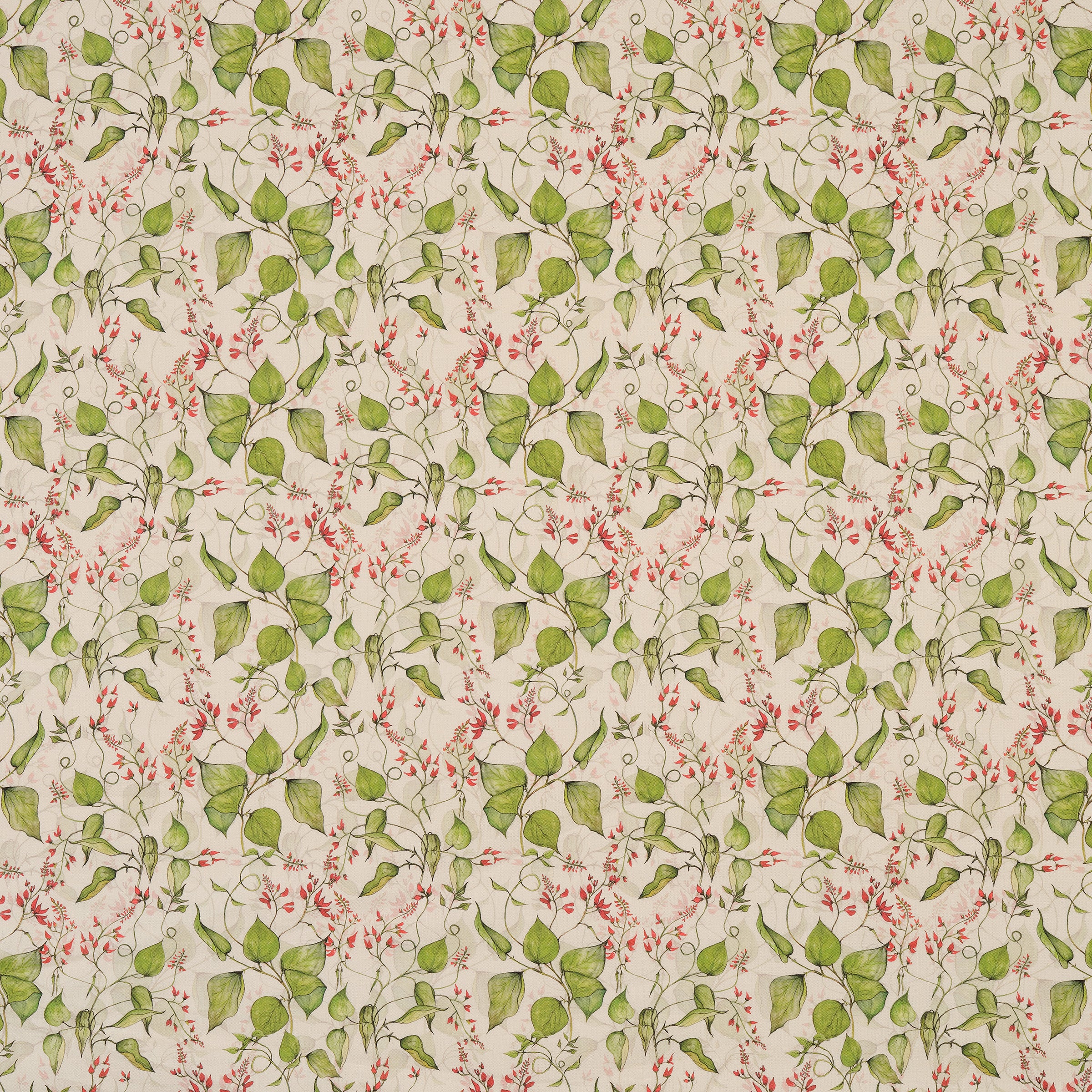 Runner Bean Flower Fabric