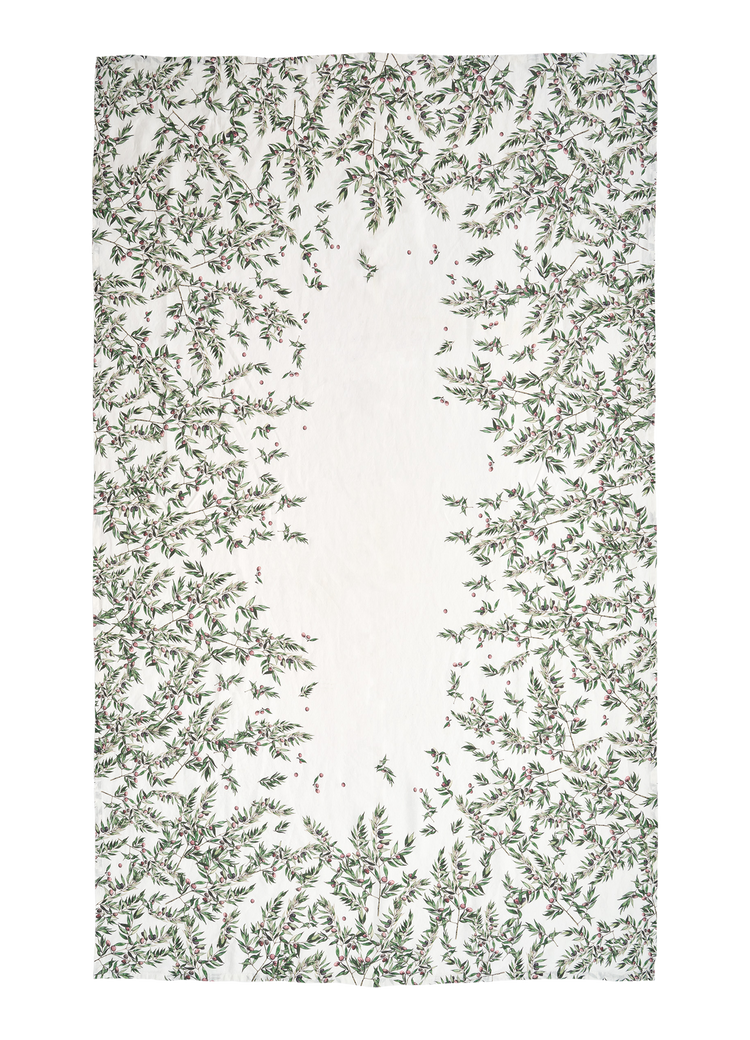 Olive Border Tablecloth