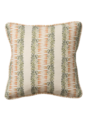 Carrot Stripe Square Cushion