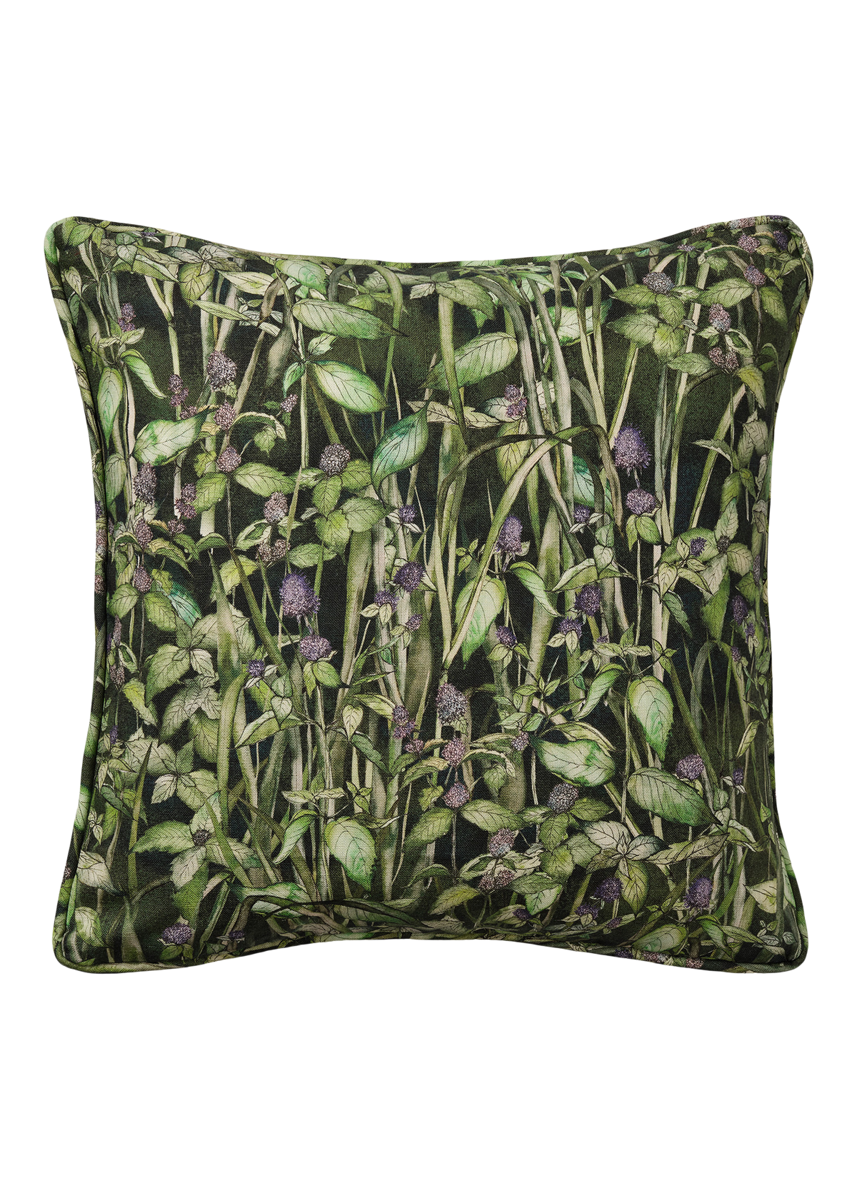 Rivermint Dark Square Cushion