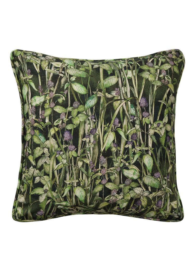Rivermint Dark Square Cushion