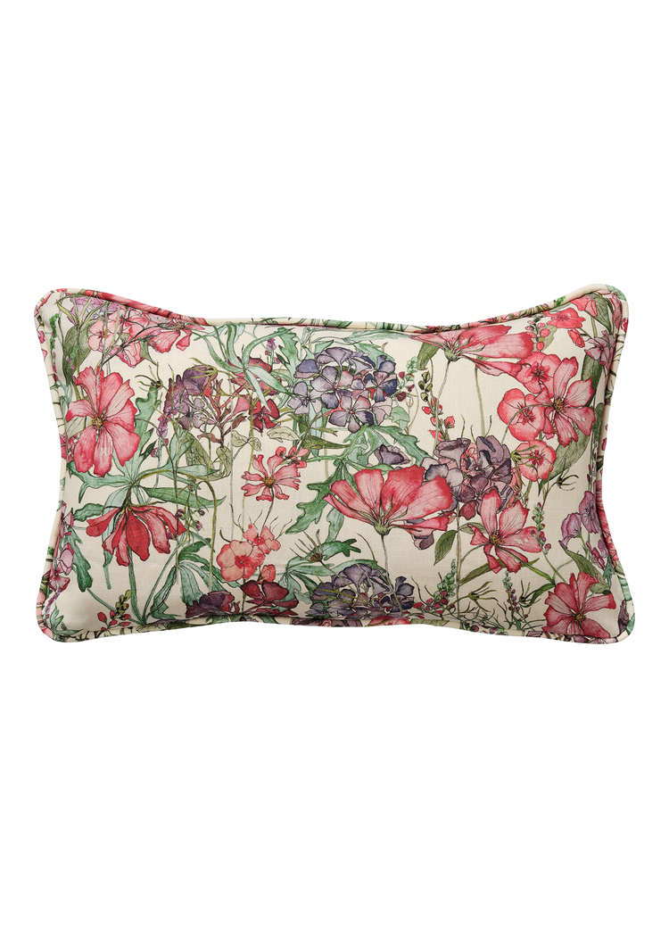 English Cutting Garden Medley Rectangle Cushion