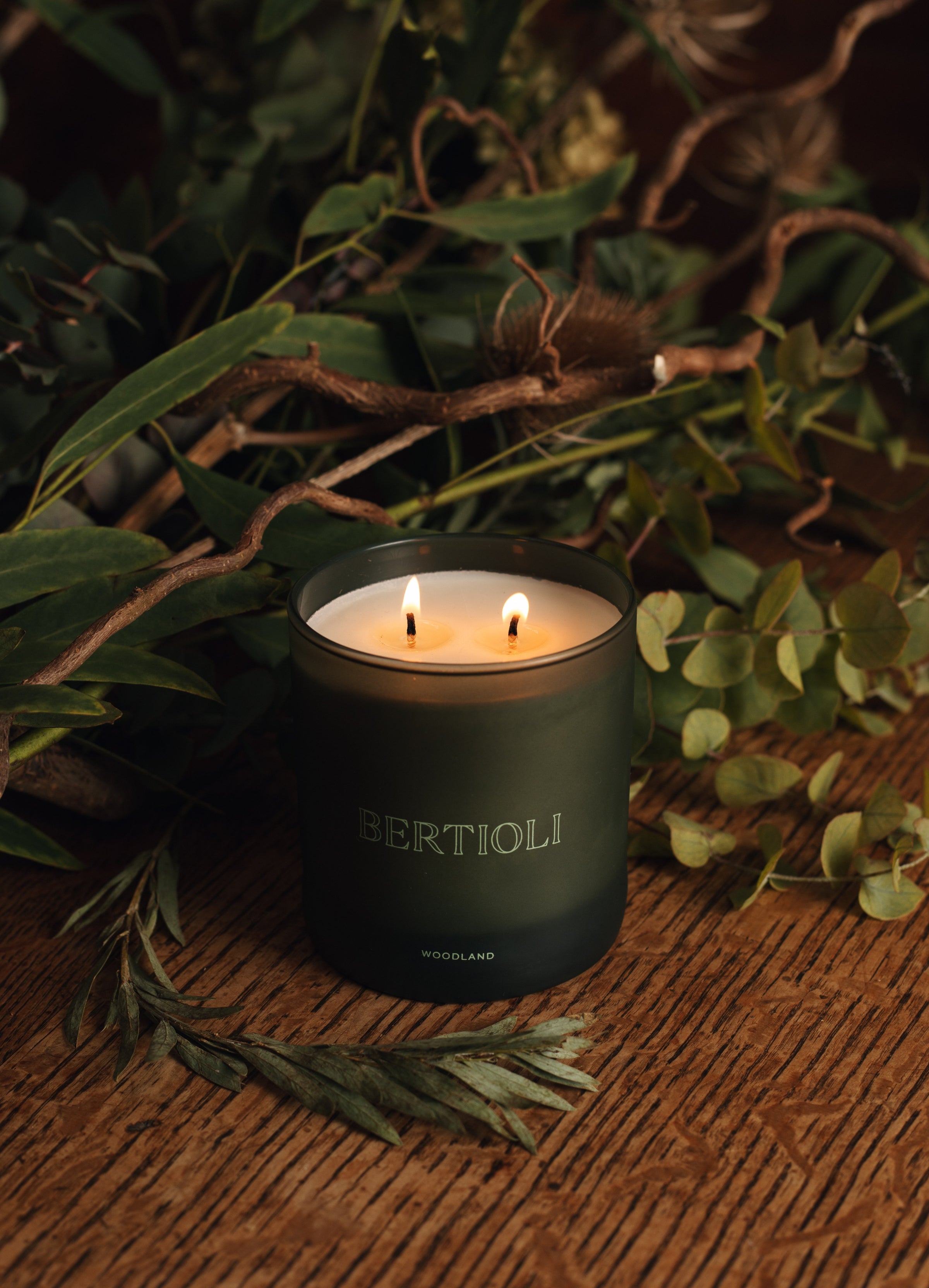 Woodland Double Wick Candle 300g