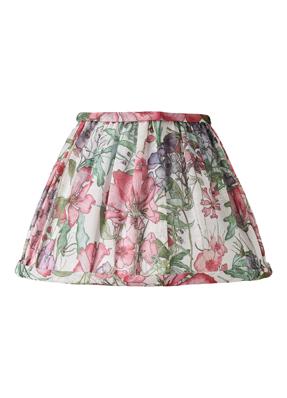 English Cutting Garden Medley Gathered Lampshade