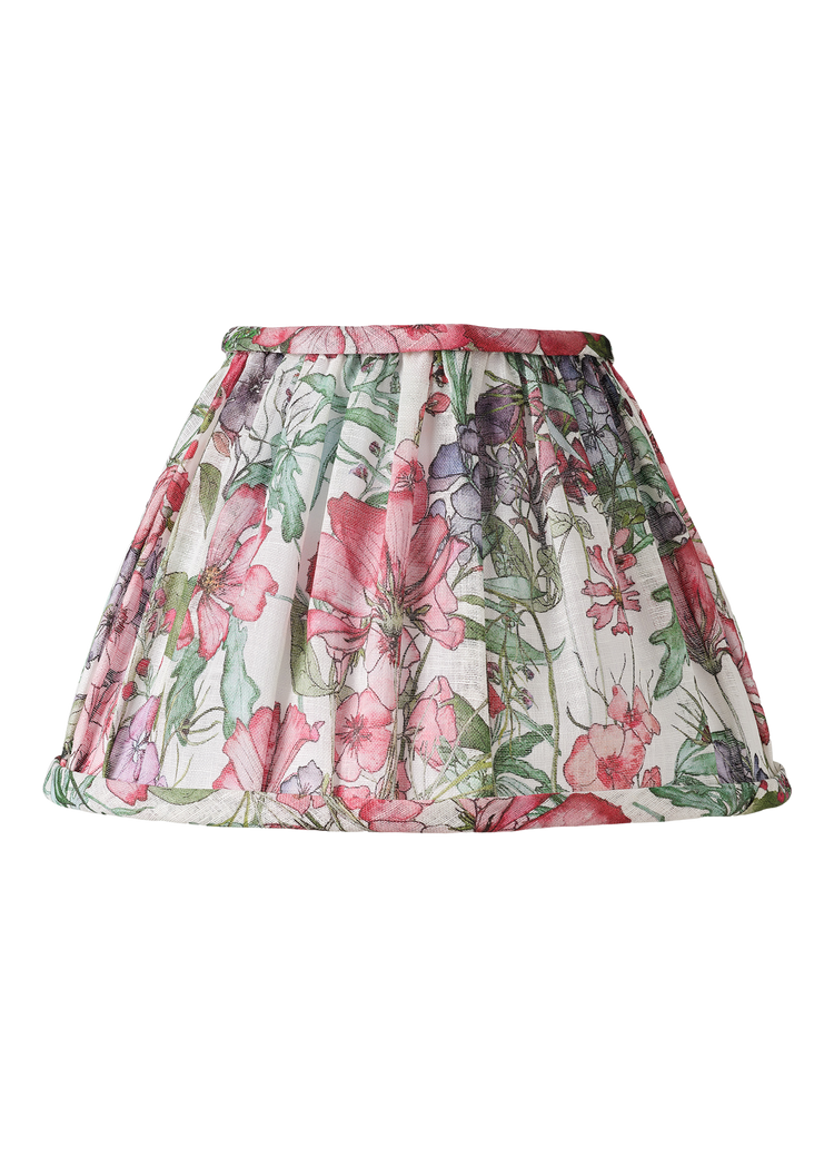 English Cutting Garden Medley Gathered Lampshade