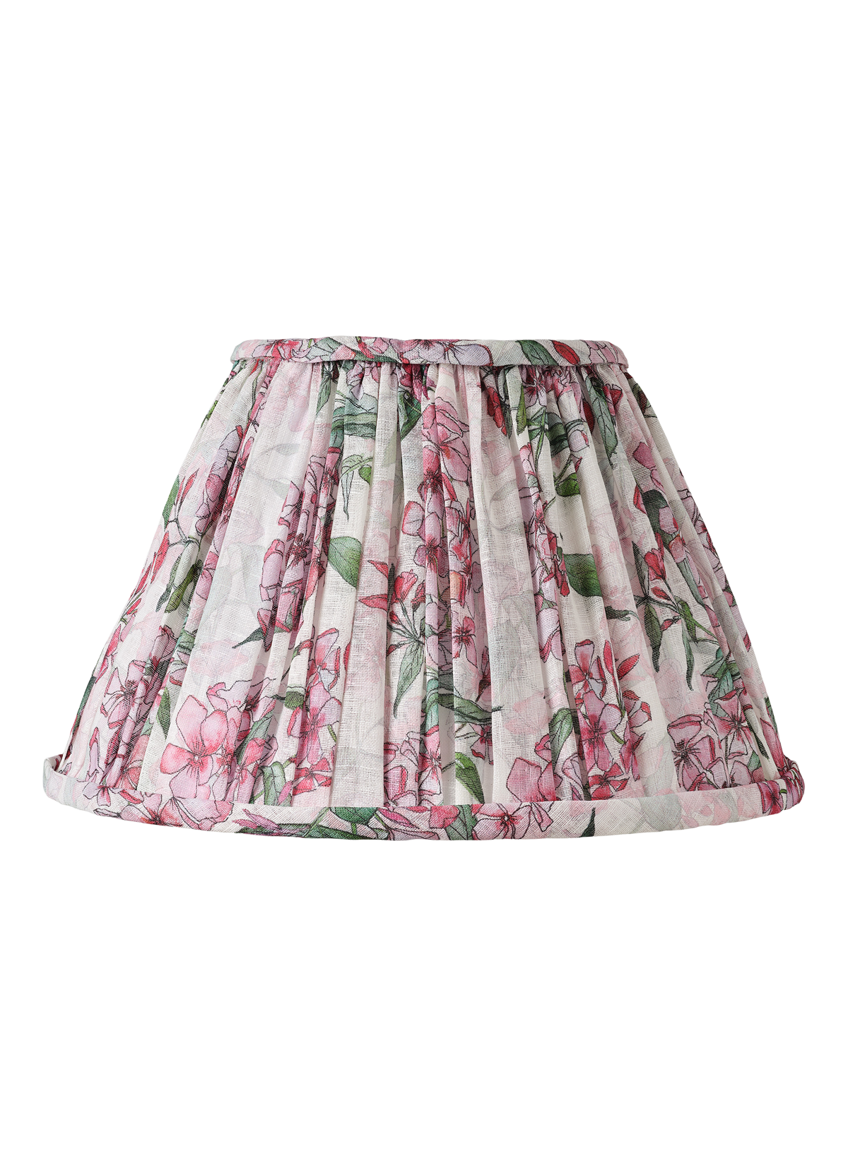 Pink Phlox Rows Gathered Lampshade