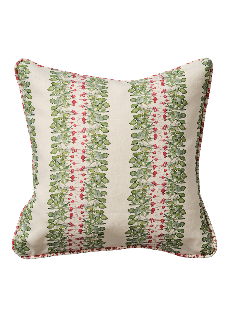 Radish Stripe Square Cushion