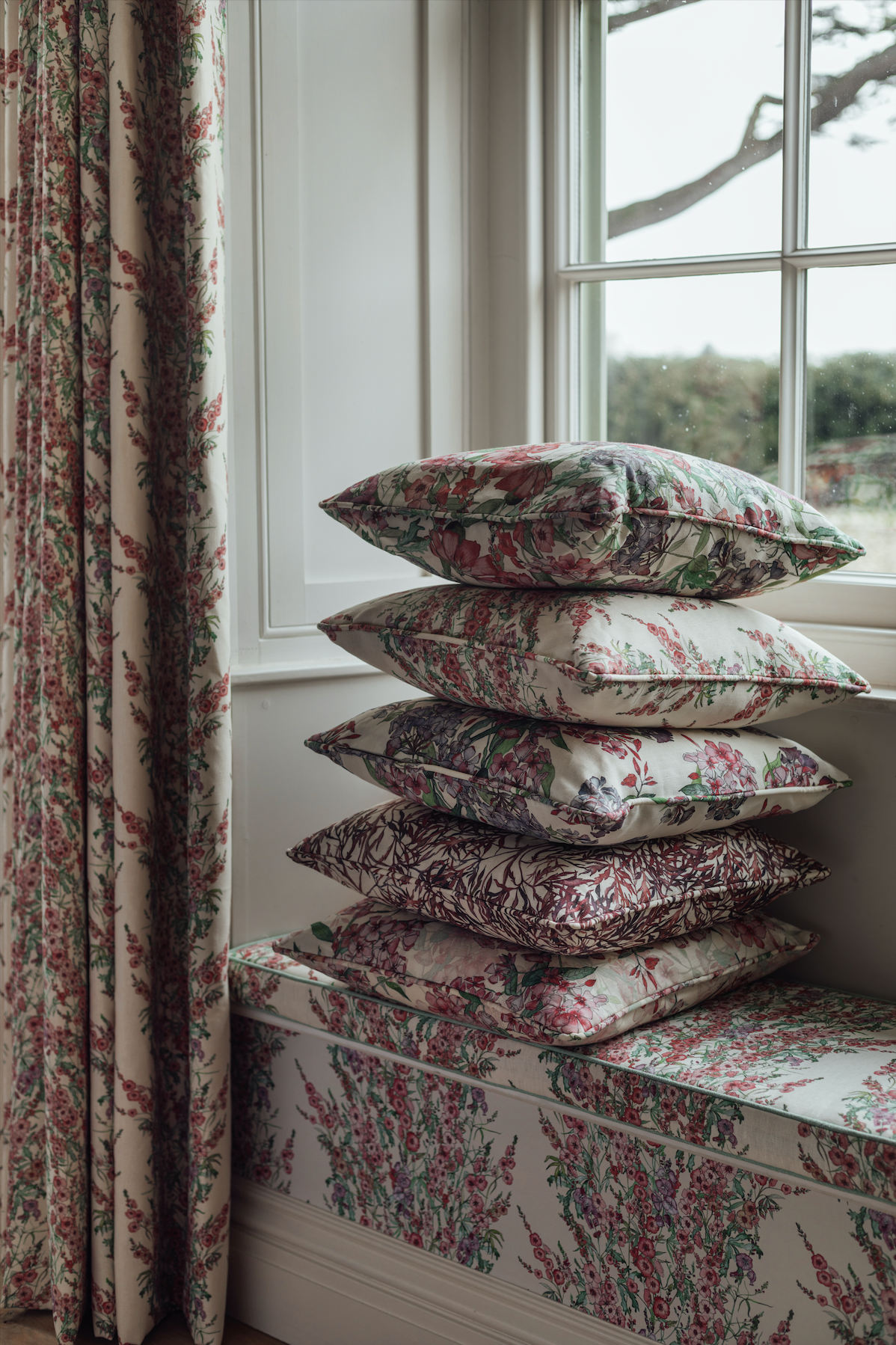 Elderflower Square Cushion