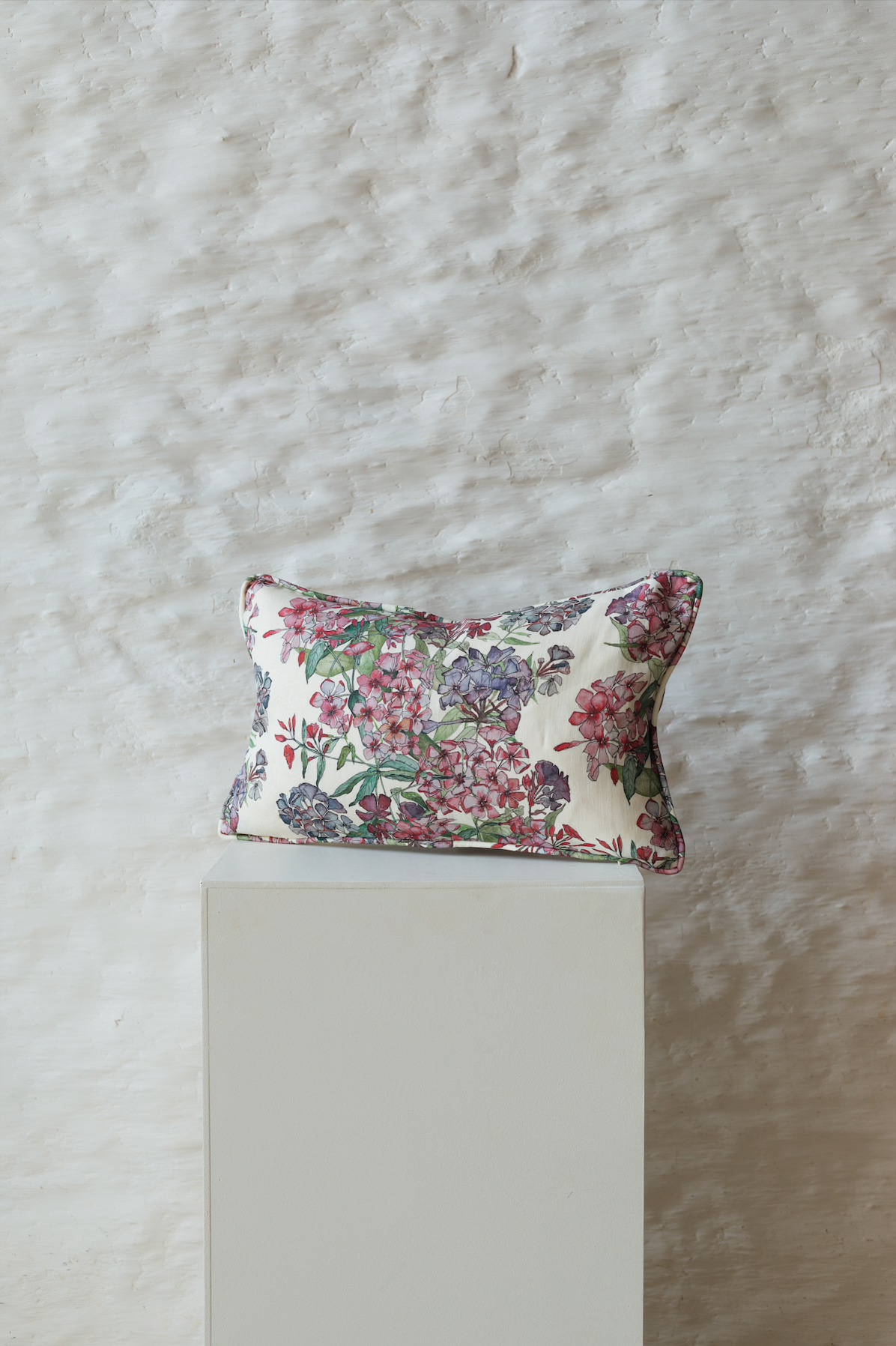 Mixed Phlox Rows Rectangle Cushion