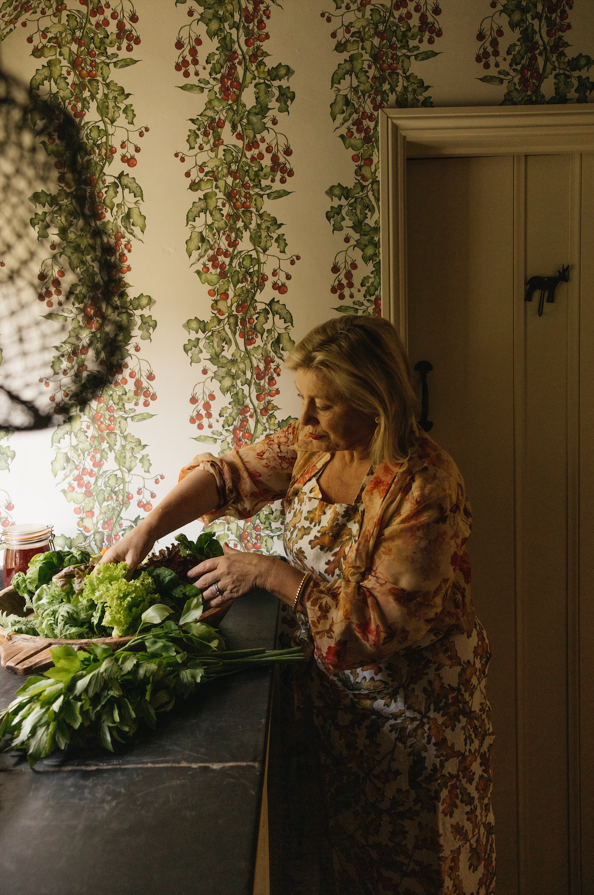 Tomato Vine Stripe Fabric