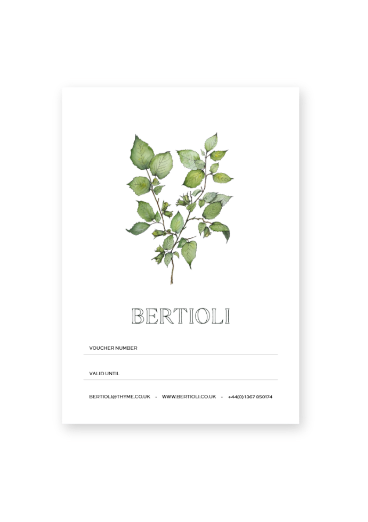 Bertioli E-Voucher