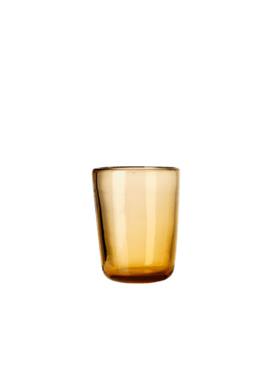 Thyme Hand Blown Water Glass in Amber