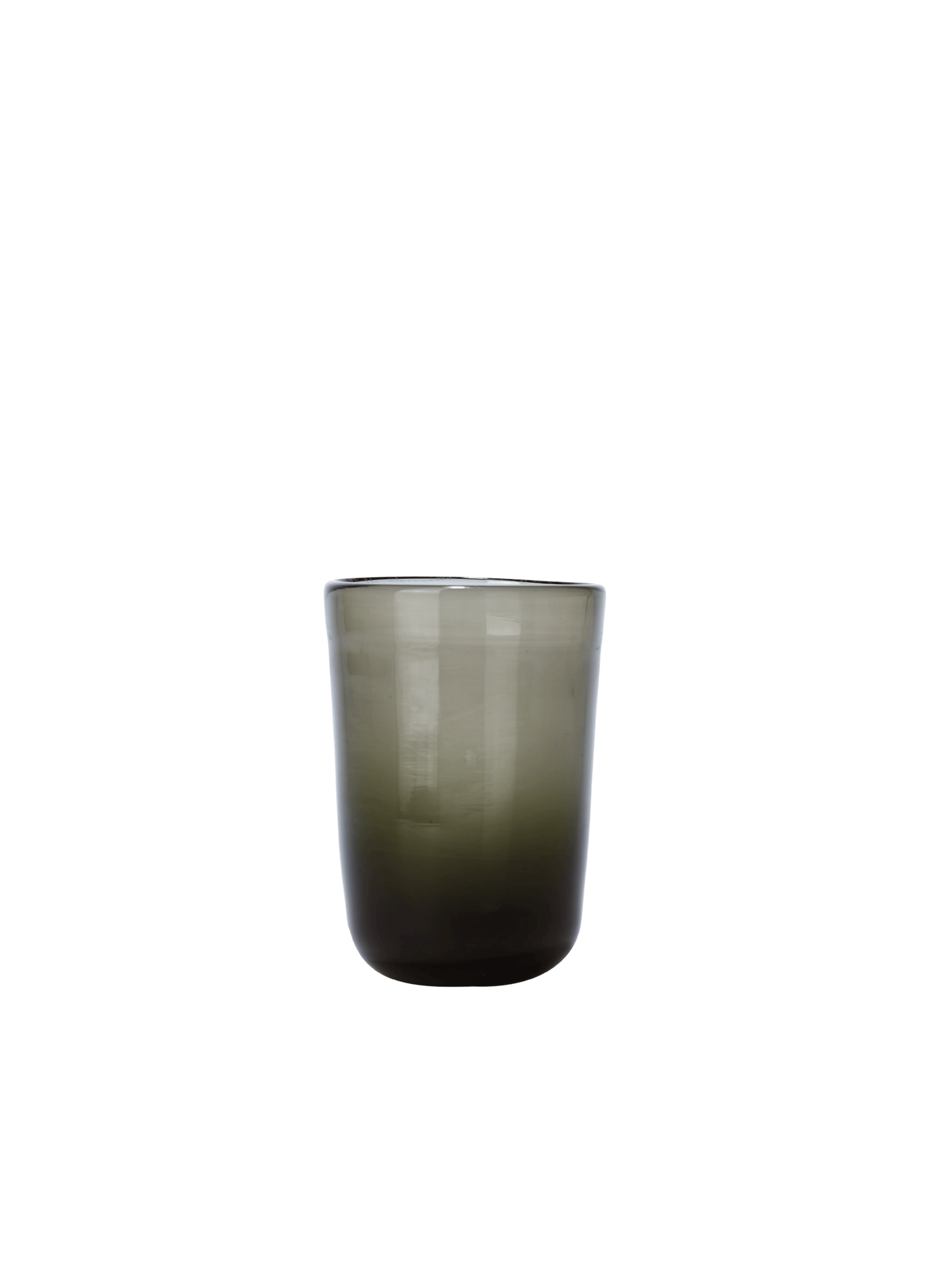 Thyme Hand Blown Water Glass in Dark Green