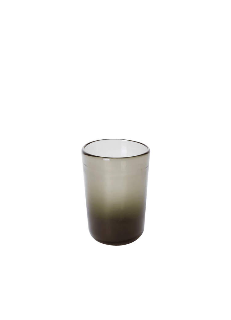 Thyme Hand Blown Water Glass in Dark Green