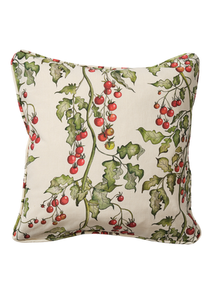 Tomato Vine Square Cushion