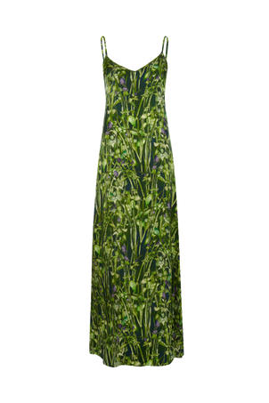 Silk Dress in Rivermint