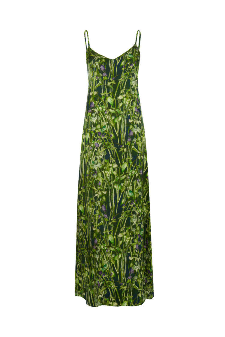 Silk Dress in Rivermint