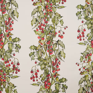 Tomato Vine stripe Wallpaper