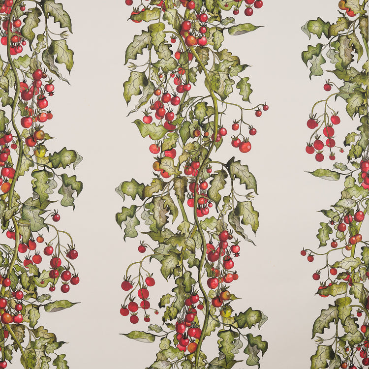 Tomato Vine stripe Wallpaper