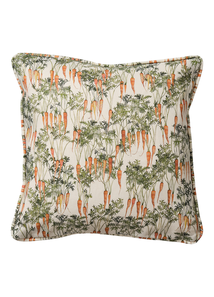 Wisteria Carrot Square Cushion