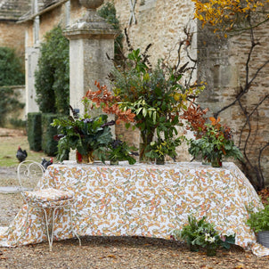 Autumn Leaves Oak Tablecloth
