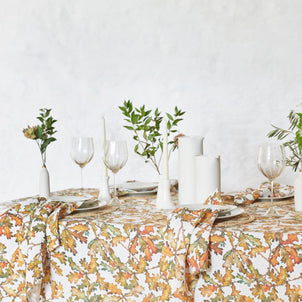 Autumn Leaves Oak Tablecloth