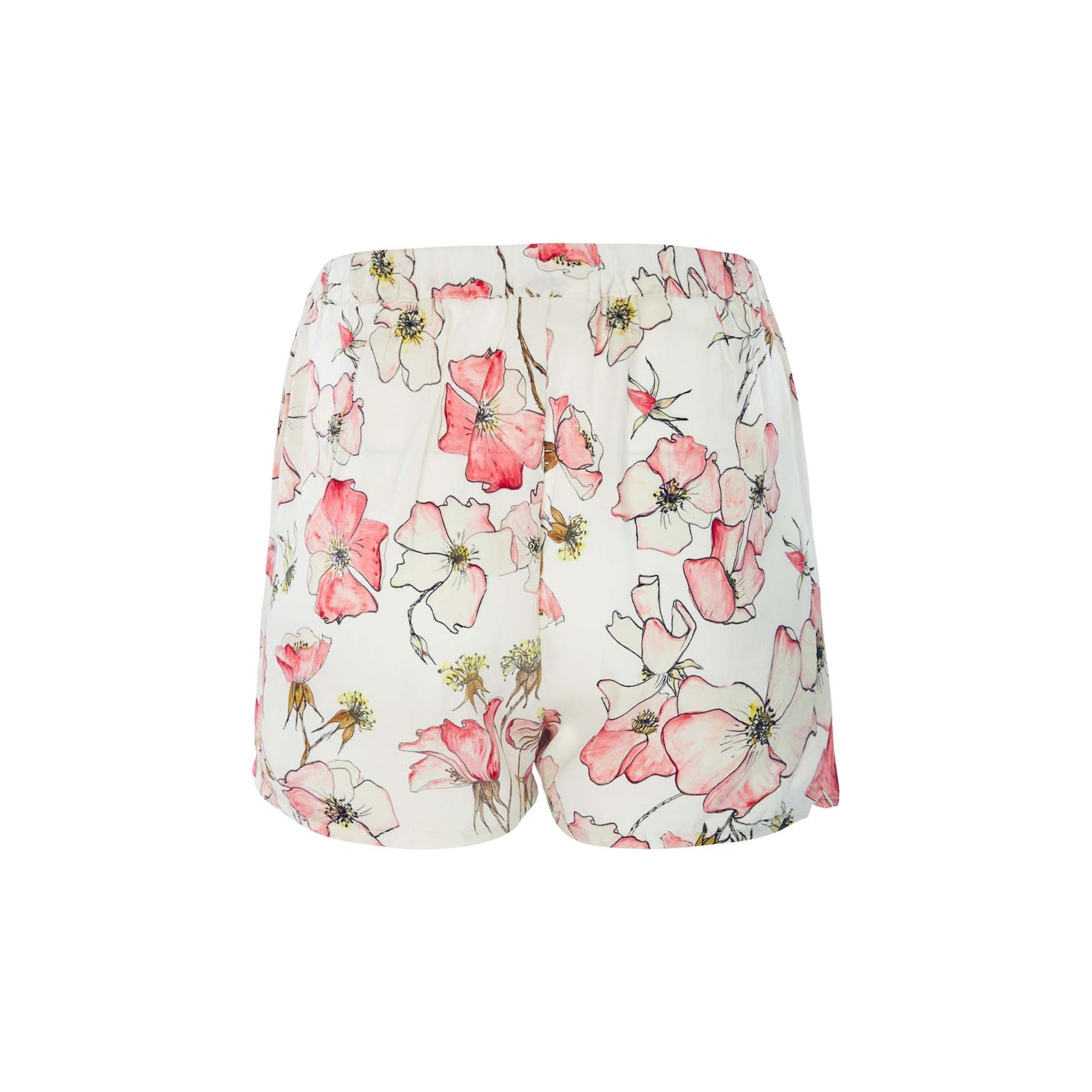 Silk Shorts in Pink Rose Thyme & Bertioli