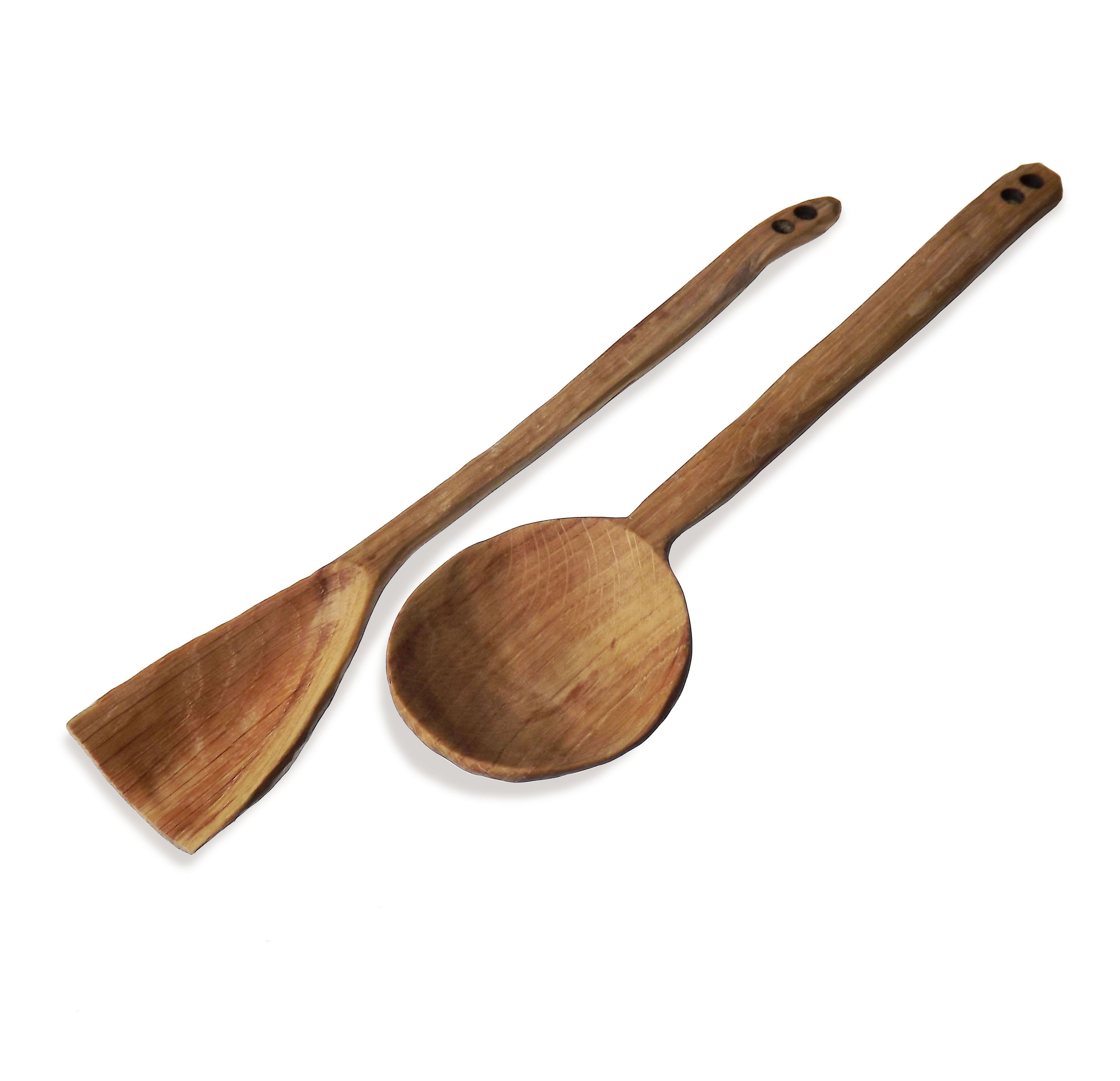 Hand Carved Salad Servers Thyme & Bertioli